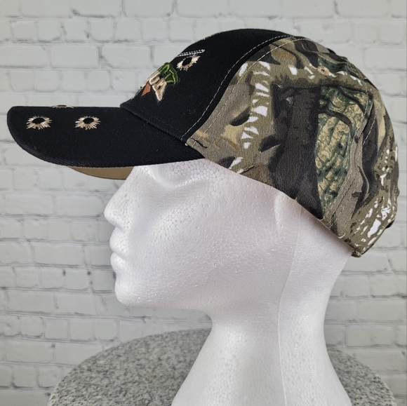 GOLDEN LION | "Big Buck" adjustable bullet hole rifle gun deer hunting camo hat - Picture 4 of 7